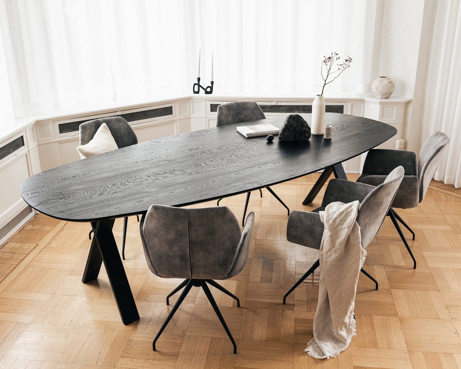 Eiken Deens ovale eettafel | Ruim aanbod | Kwaliteit