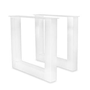 Mat wit gepoedercoat