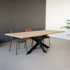 Rechte eikentafel 3D poot