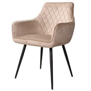 Rav 3.0 eetkamerstoel velours champagne