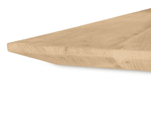 Rechtbekand met verjongde facet rand