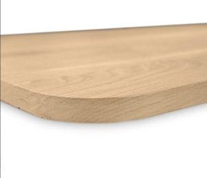 Rechte zijkanten afgeronde hoeken