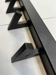 Mat zwart gepoedercoat