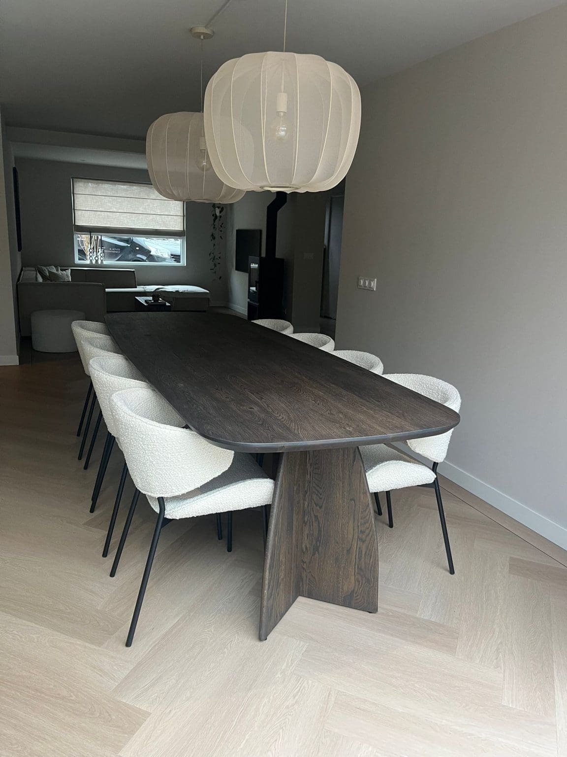 Deens ovaal eiken eettafel | Met eiken Maan poten | Tafelplein.nl