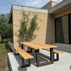 Stel je eigen Iroko houten tuintafel samen!